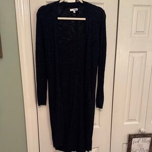 Sonoma Navy Blue Knit Duster